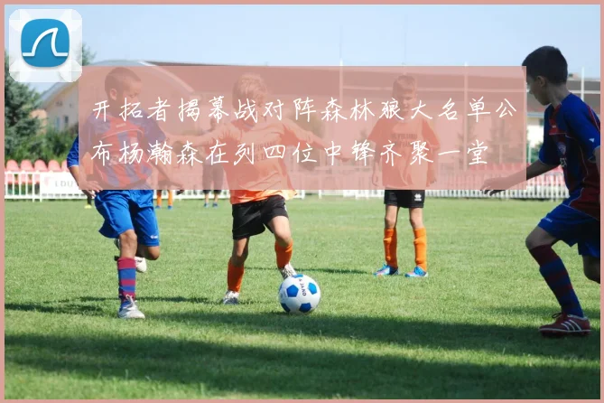 开拓者揭幕战对阵森林狼大名单公布杨瀚森在列四位中锋齐聚一堂